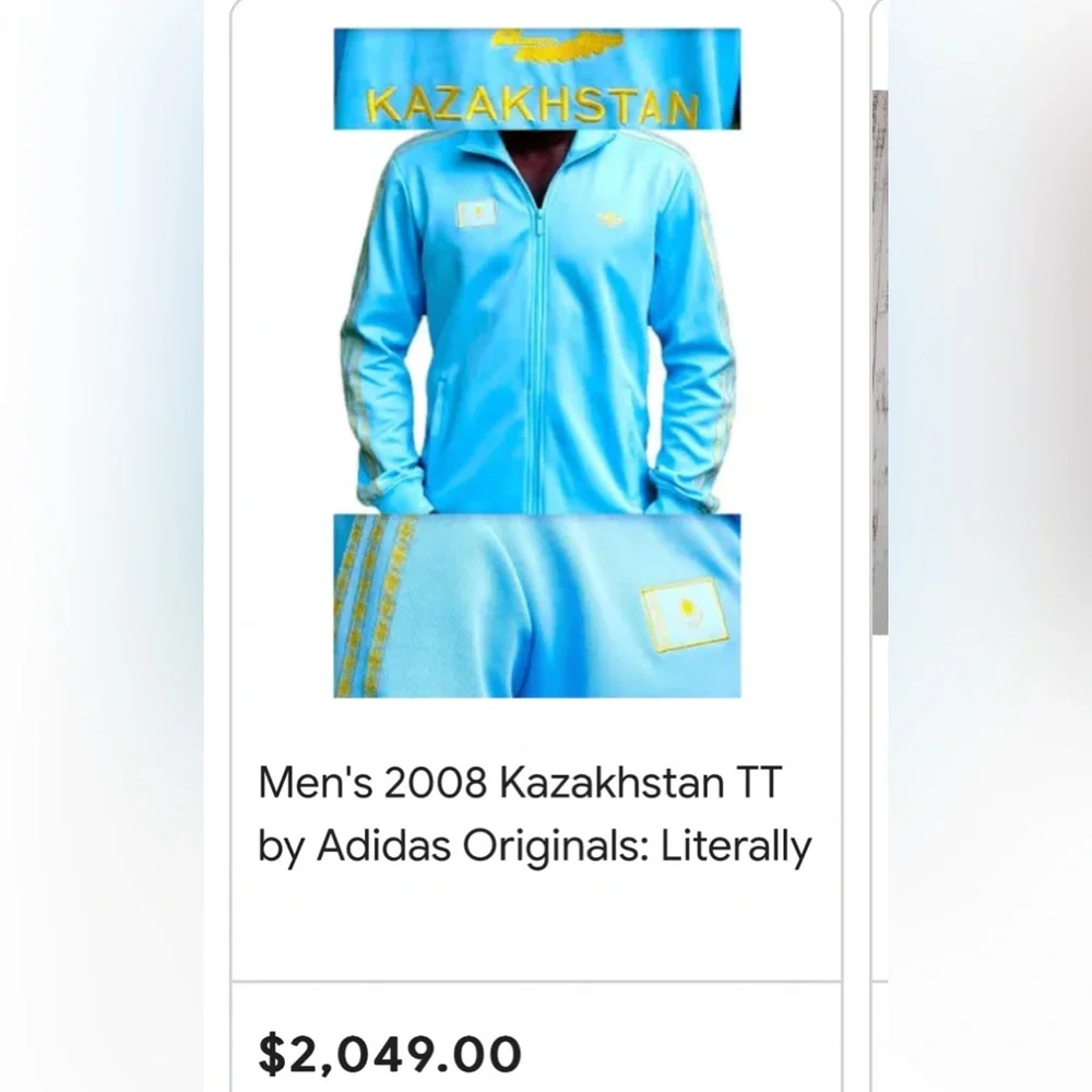 🔥🔥🔥 Men's 2008 Kazakhstan TT by Adidas Originals - Picture 3 of 3